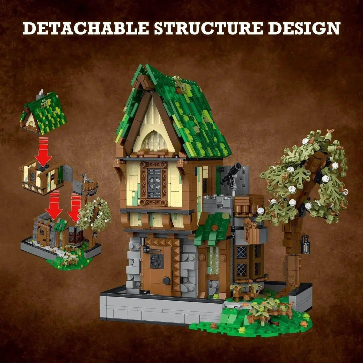  MOC Medieval Blacksmith Shop Magic House Tavern Building Blocks Set -  ToylandEU™