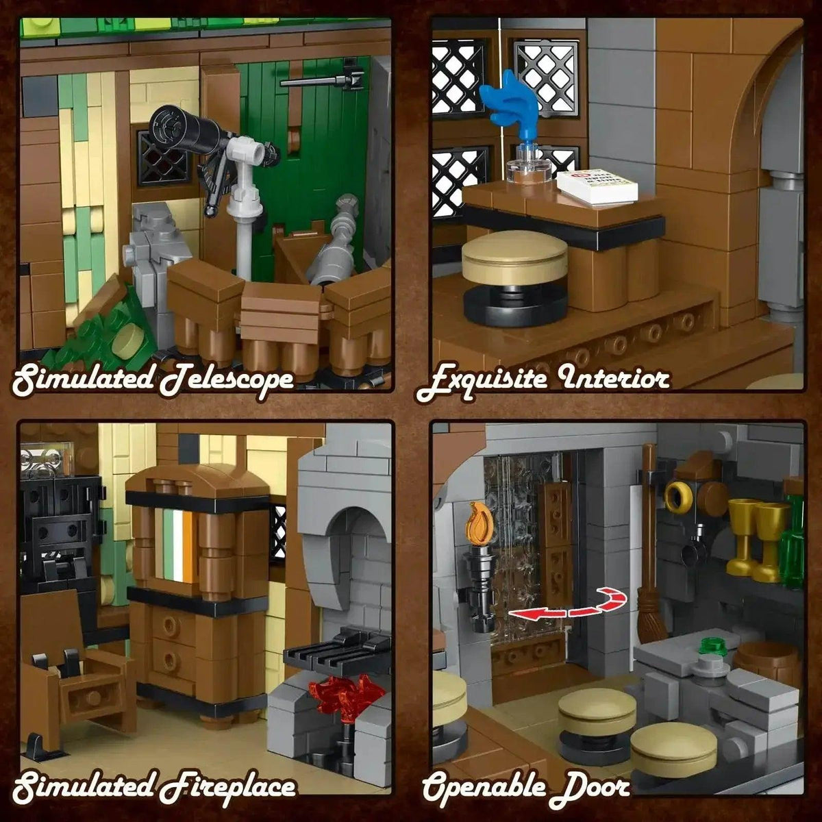  MOC Medieval Blacksmith Shop Magic House Tavern Building Blocks Set -  ToylandEU™