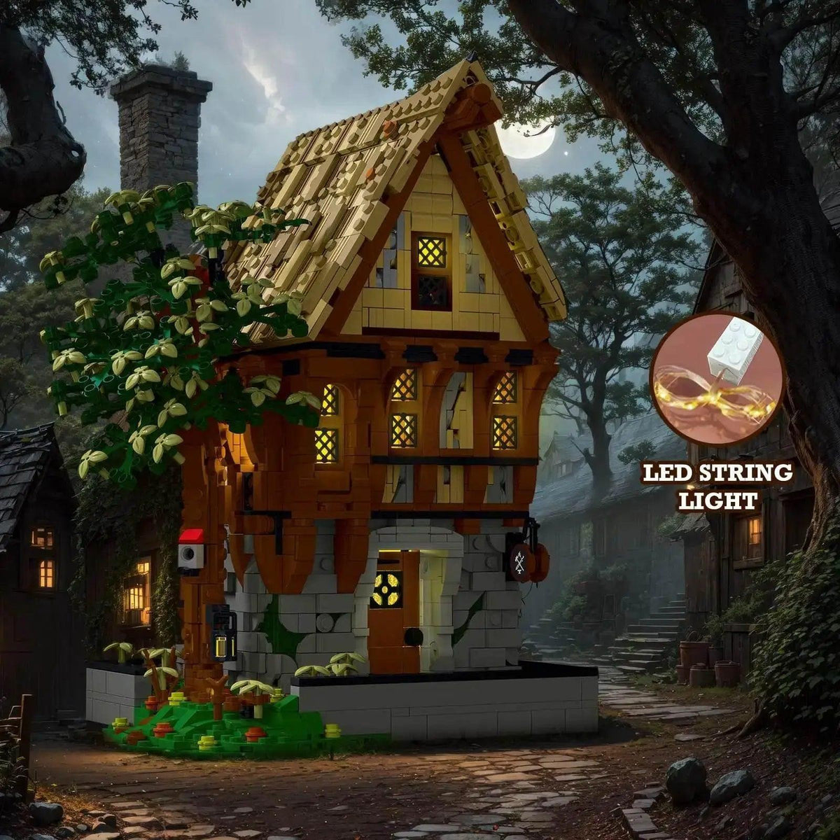  MOC Medieval Blacksmith Shop Magic House Tavern Building Blocks Set -  ToylandEU™