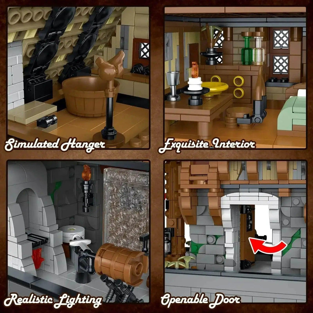  MOC Medieval Blacksmith Shop Magic House Tavern Building Blocks Set -  ToylandEU™