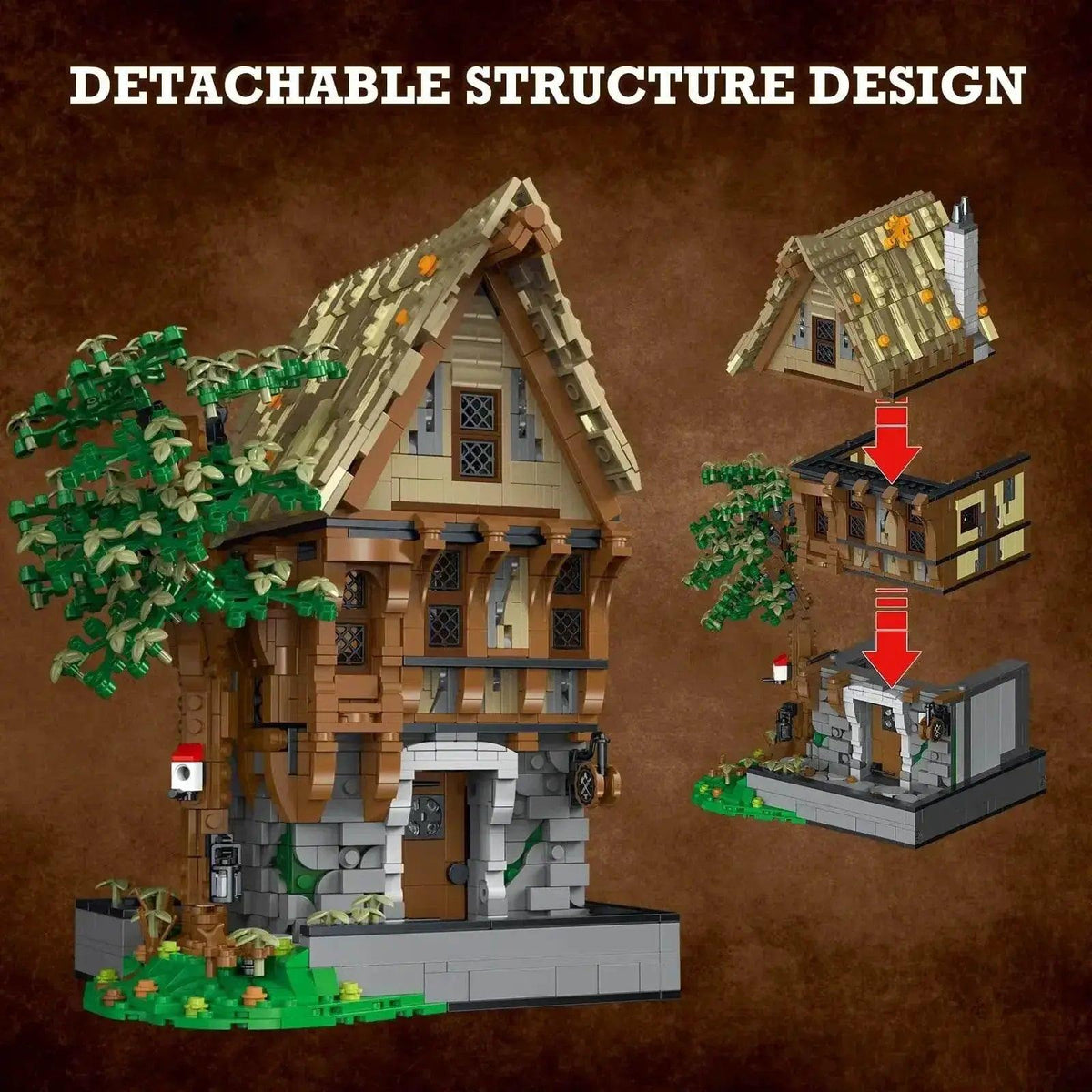  MOC Medieval Blacksmith Shop Magic House Tavern Building Blocks Set -  ToylandEU™