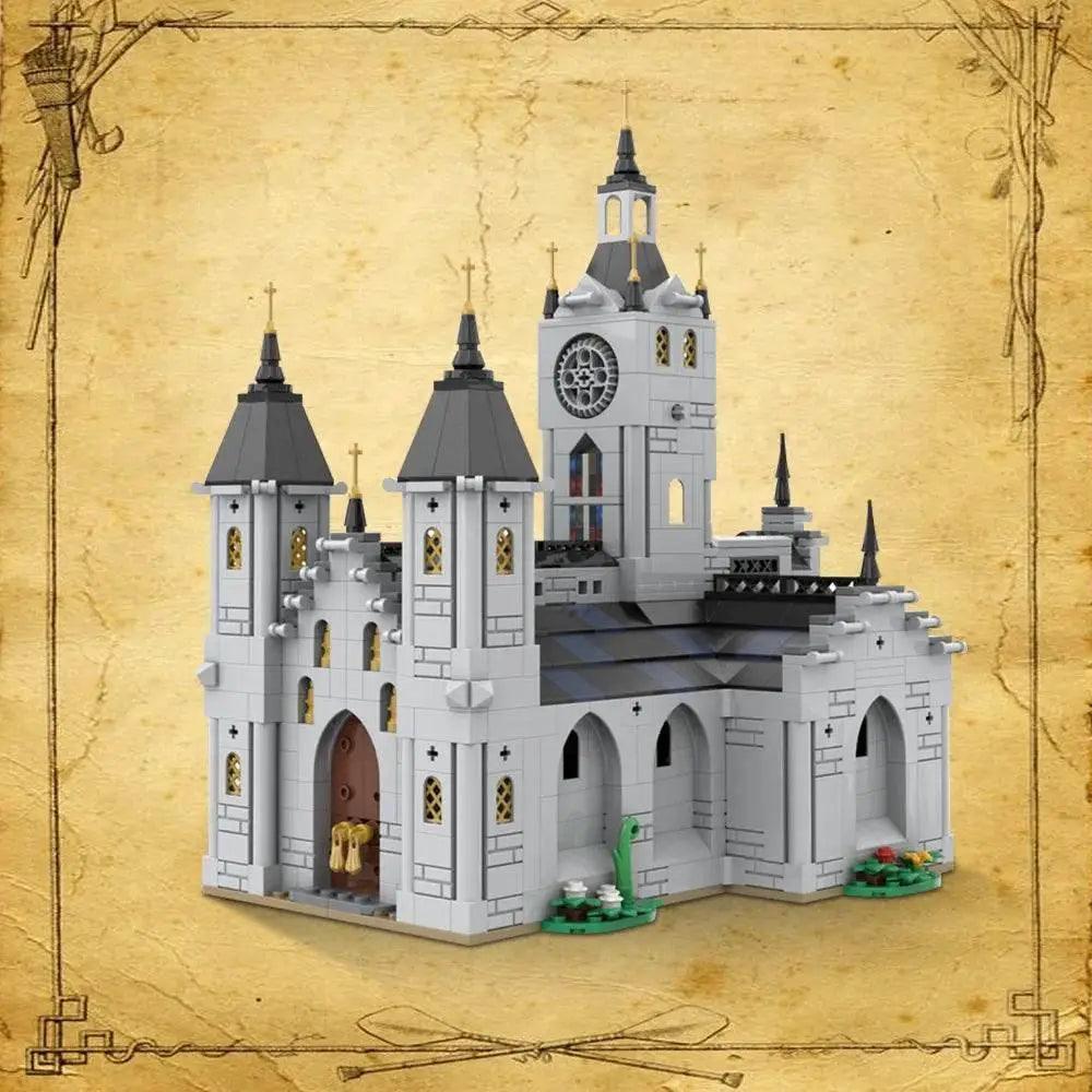  MOC MOC Medieval Church Model Building Blocks Gift for Kids Building Bricks MOC -  ToylandEU™
