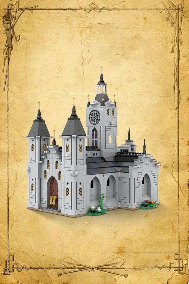  MOC MOC Medieval Church Model Building Blocks Gift for Kids Building Bricks MOC -  ToylandEU™
