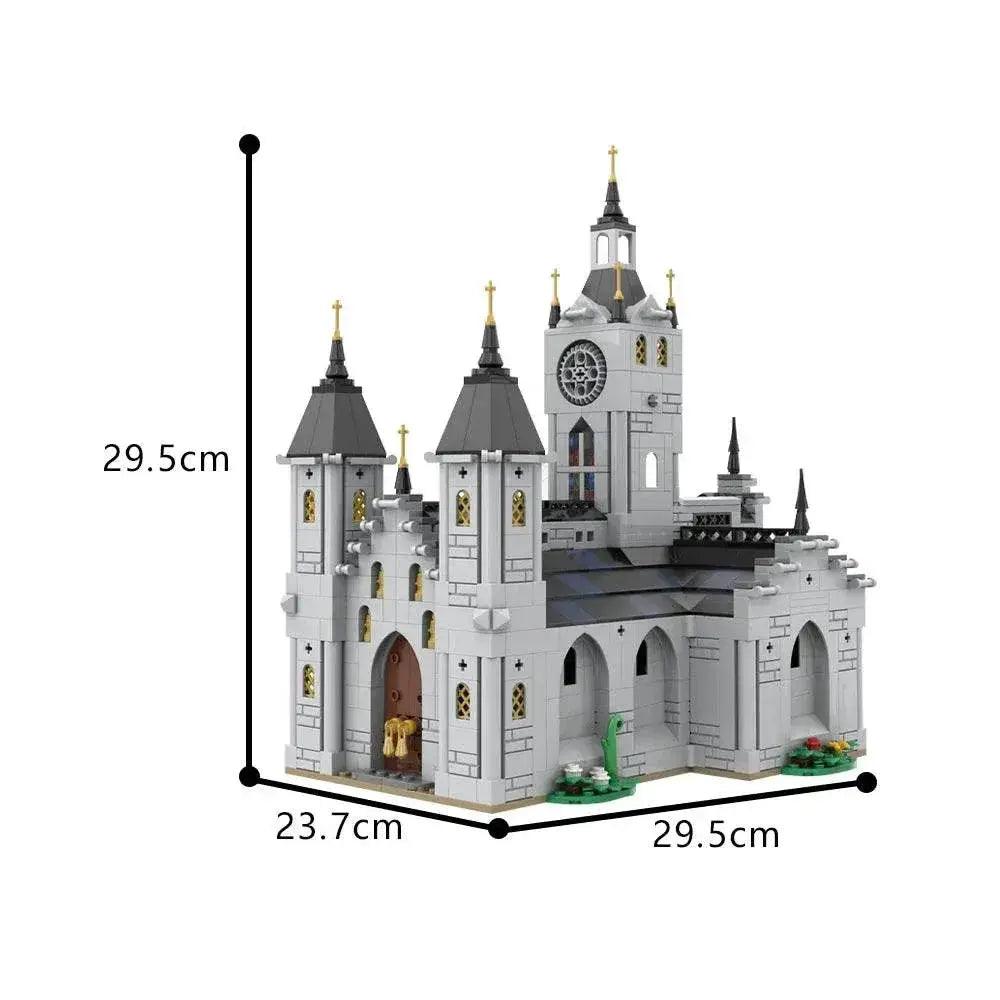  MOC MOC Medieval Church Model Building Blocks Gift for Kids Building Bricks MOC -  ToylandEU™