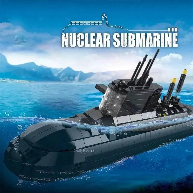  MOC 1498PCS Military Large Strategic Nuclear Submarine Building Blocks Warship Arms Model Bricks Set for Kids DIY Toys -  ToylandEU™