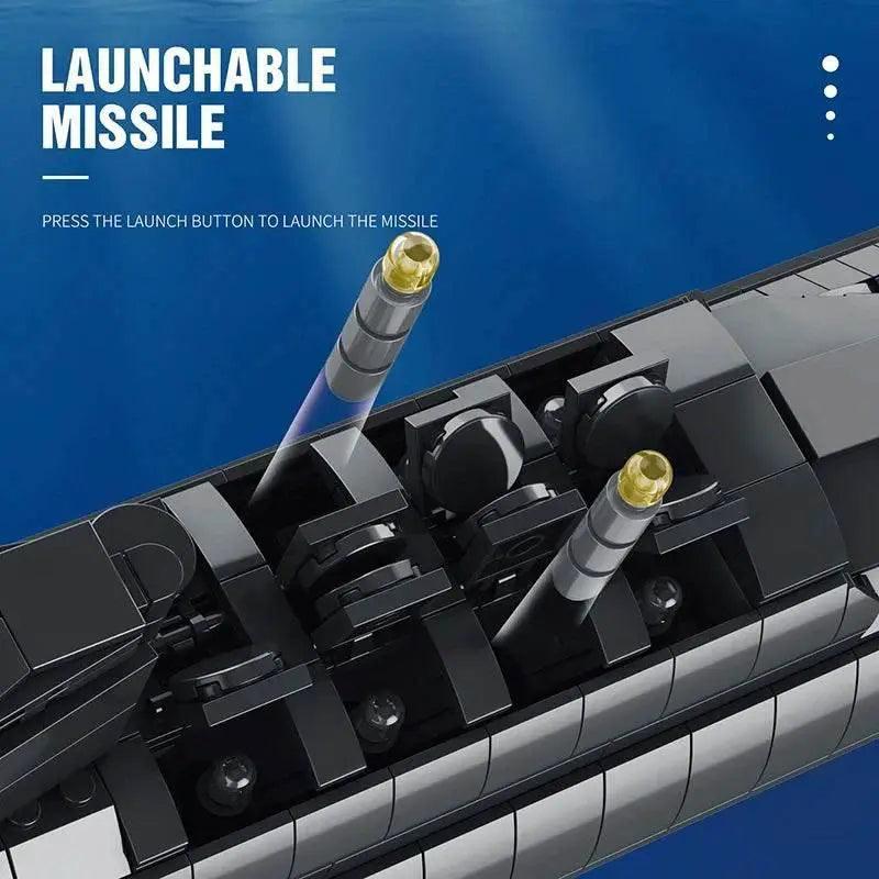  MOC 1498PCS Military Large Strategic Nuclear Submarine Building Blocks Warship Arms Model Bricks Set for Kids DIY Toys -  ToylandEU™