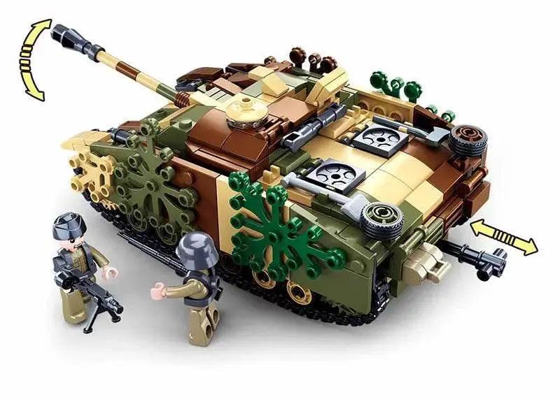  MOC Military Series Building Blocks WW2 Heavy Battle Tank Set -  ToylandEU™