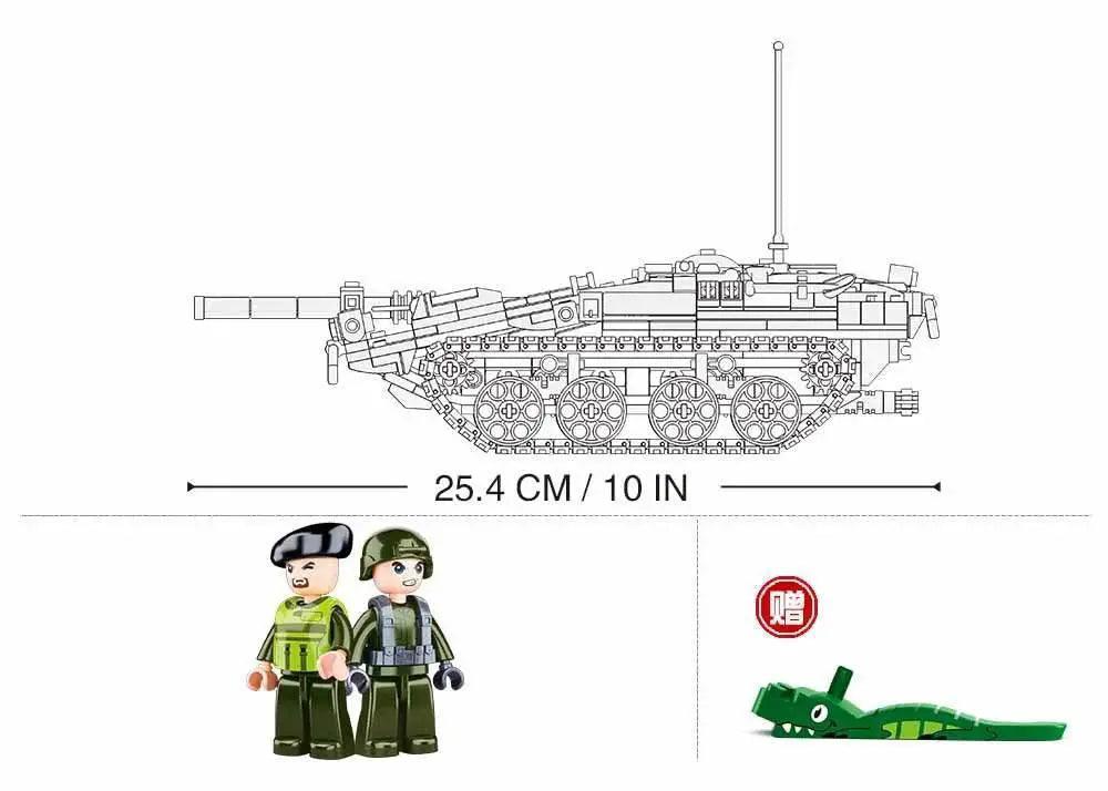  MOC Military Series Building Blocks WW2 Heavy Battle Tank Set -  ToylandEU™