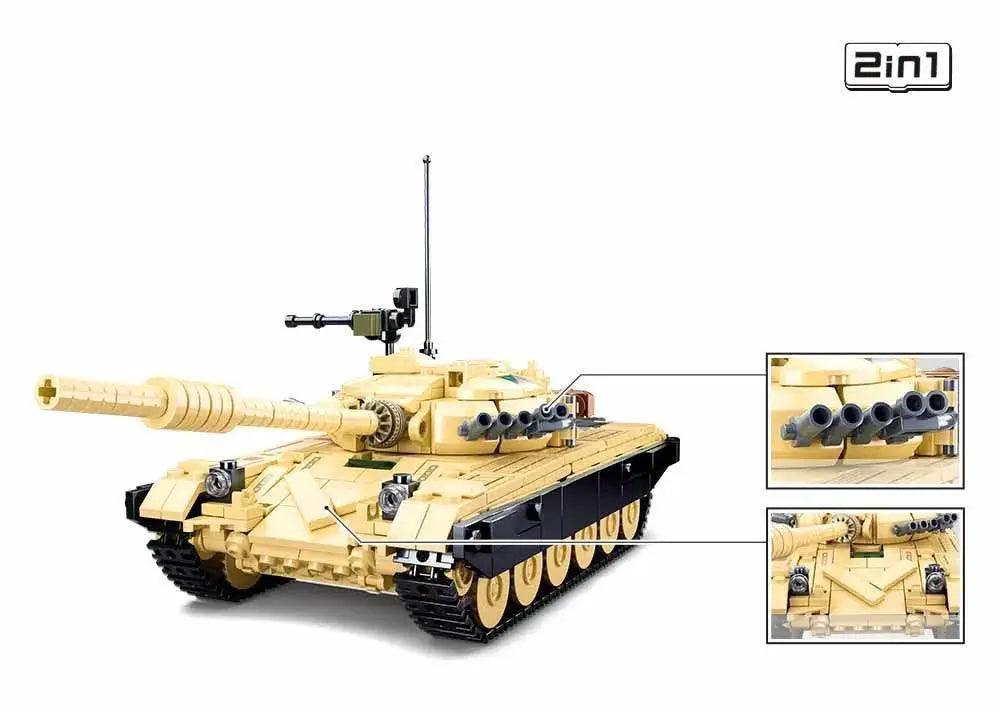  MOC Military Series Building Blocks WW2 Heavy Battle Tank Set -  ToylandEU™
