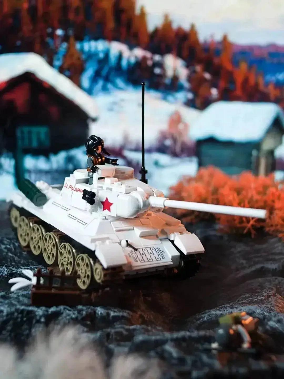  MOC Military Series Building Blocks WW2 Heavy Battle Tank Set -  ToylandEU™