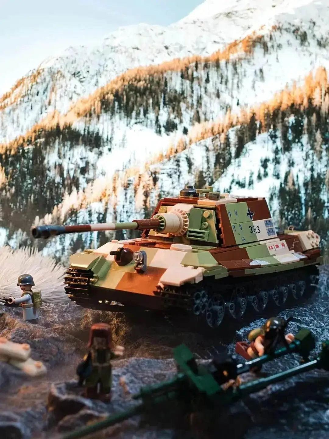  MOC Military Series Building Blocks WW2 Heavy Battle Tank Set -  ToylandEU™