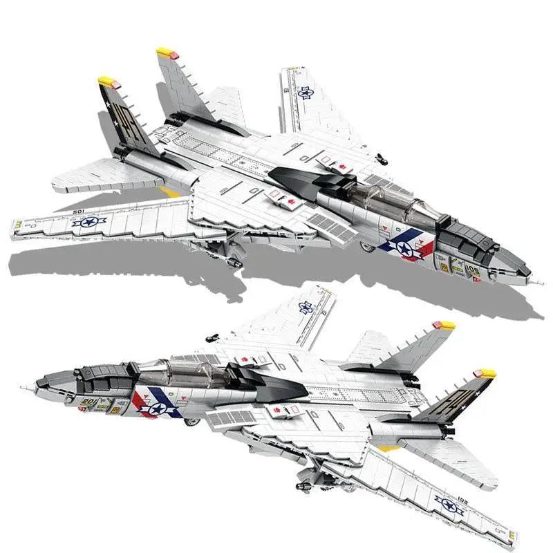  MOC 1443PCS Military Tomcat F14 Fighter Aircraft Building Blocks -  ToylandEU™