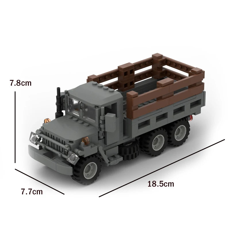  Building Block Set Military Truck US M35 | Toylandeu™ 
