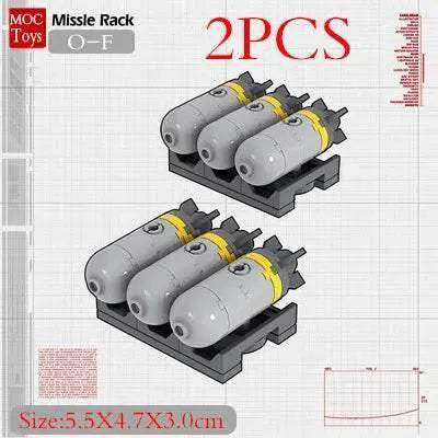  MOC Military Weapons Missile Model Building Blocks Supply Container -  ToylandEU™