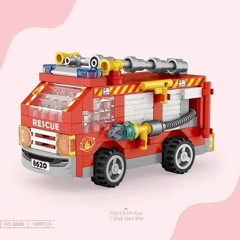  MOC Mini Building Blocks Car Kit DIY Tank Fire Truck Locomotive -  ToylandEU™