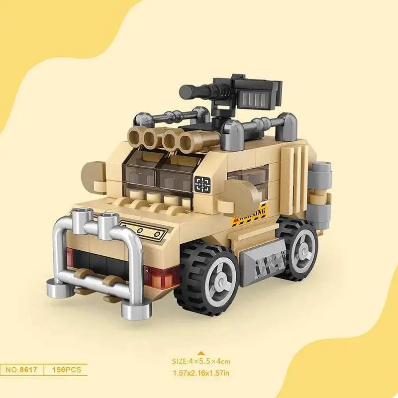  MOC Mini Building Blocks Car Kit DIY Tank Fire Truck Locomotive -  ToylandEU™