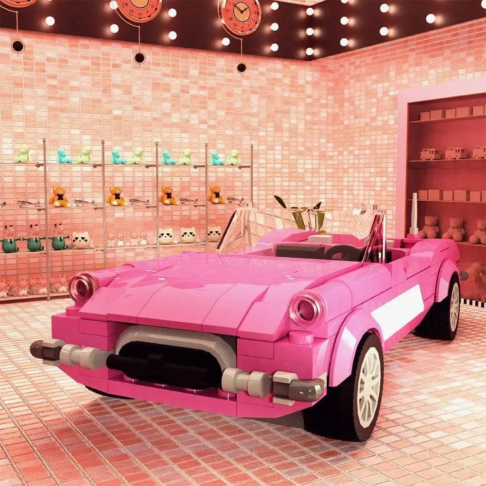 MOC Moc 10321 Barbies Pink Corvett C1 Car Building Blocks Set -  ToylandEU™