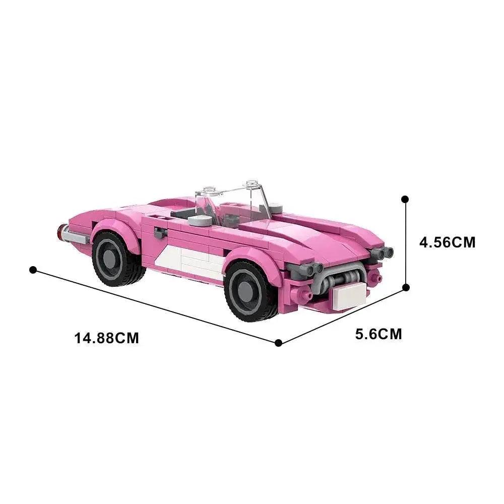 MOC Moc 10321 Barbies Pink Corvett C1 Car Building Blocks Set -  ToylandEU™