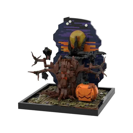  MOC Moc Horror Halloween Tree And Pumpkin Model Building Blocks Gift Building Bricks MOC -  ToylandEU™