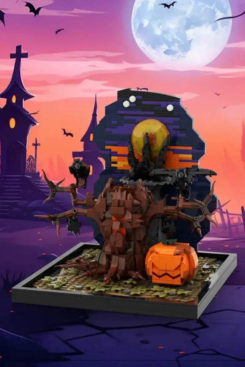  MOC Moc Horror Halloween Tree And Pumpkin Model Building Blocks Gift Building Bricks MOC -  ToylandEU™