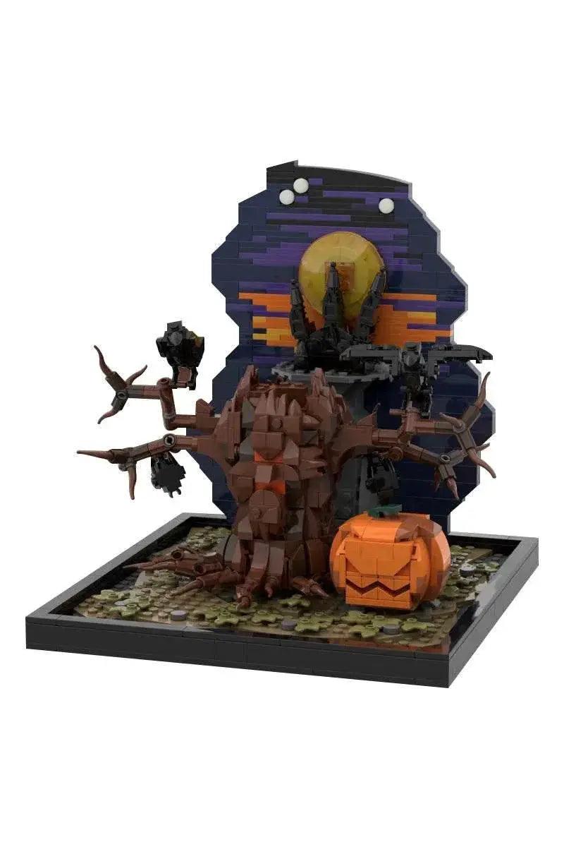  MOC Moc Horror Halloween Tree And Pumpkin Model Building Blocks Gift Building Bricks MOC -  ToylandEU™