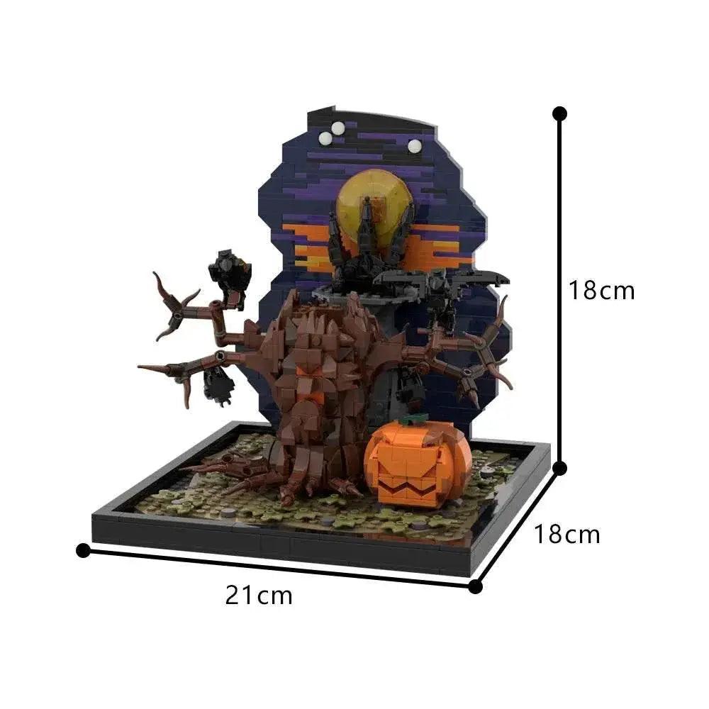  MOC Moc Horror Halloween Tree And Pumpkin Model Building Blocks Gift Building Bricks MOC -  ToylandEU™