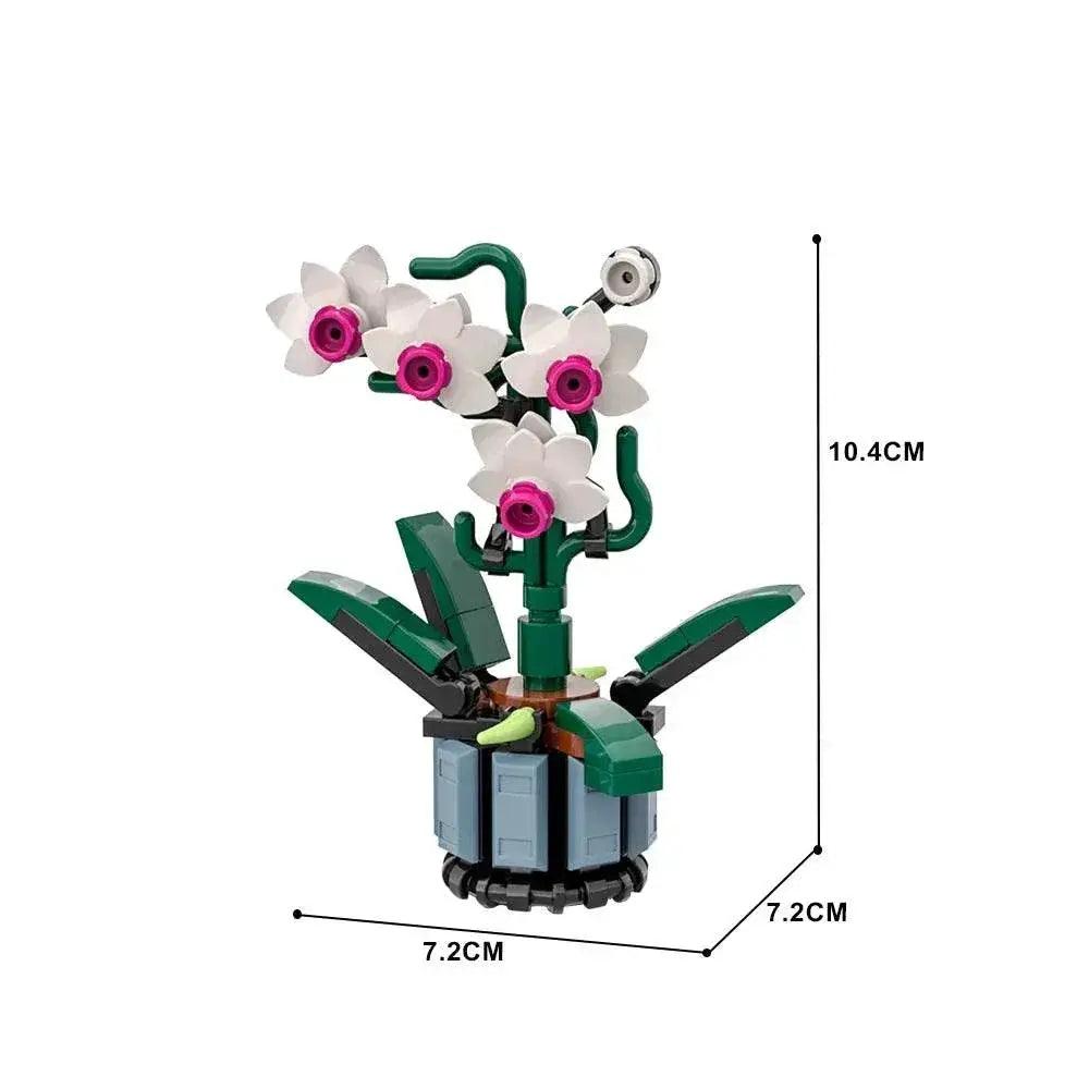  MOC Moc Micro Orchid with Vase Building Blocks 10311 DIY Model -  ToylandEU™