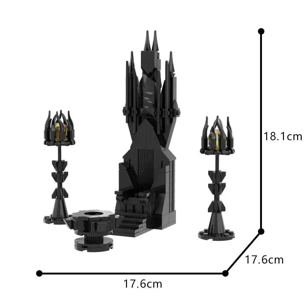  MOC Moc Saruman's Throne Model Building Blocks Wizard Lampstand Building Bricks MOC -  ToylandEU™