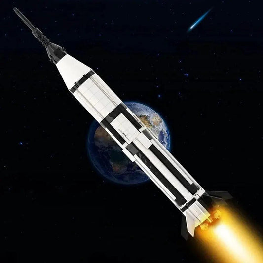  MOC Moc Saturn 1B 110 Scale Booster Carrier Rocket Building Blocks -  ToylandEU™