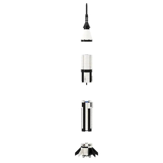  MOC Moc Saturn 1B 110 Scale Booster Carrier Rocket Building Blocks -  ToylandEU™