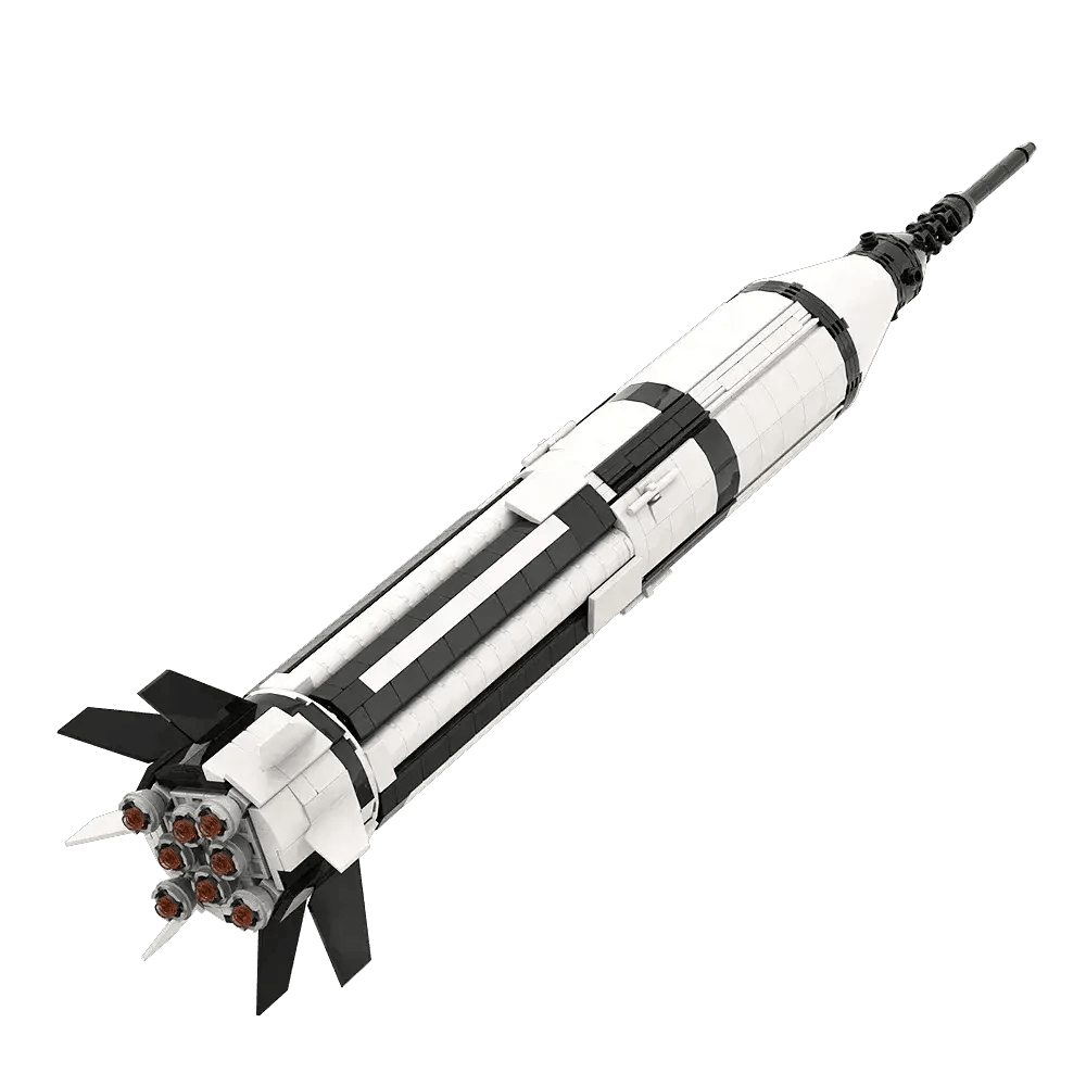  MOC Moc Saturn 1B 110 Scale Booster Carrier Rocket Building Blocks -  ToylandEU™