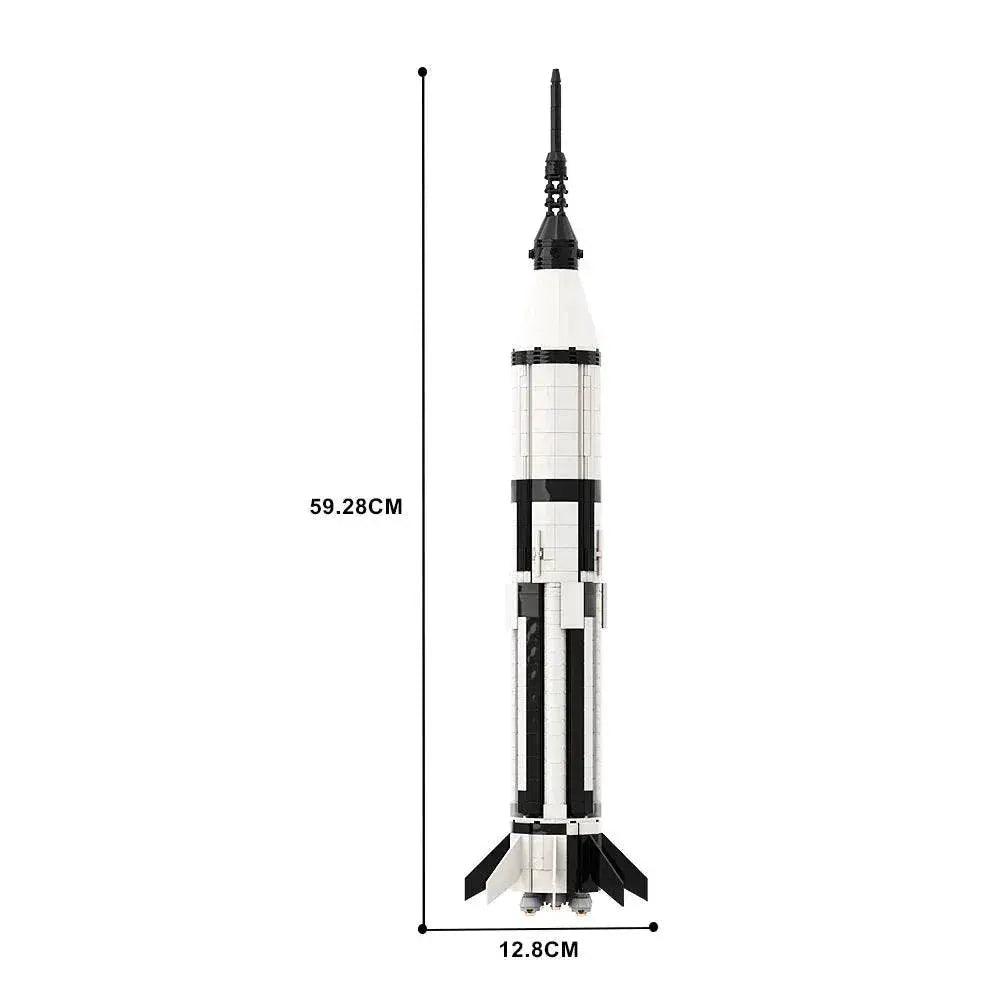  MOC Moc Saturn 1B 110 Scale Booster Carrier Rocket Building Blocks -  ToylandEU™