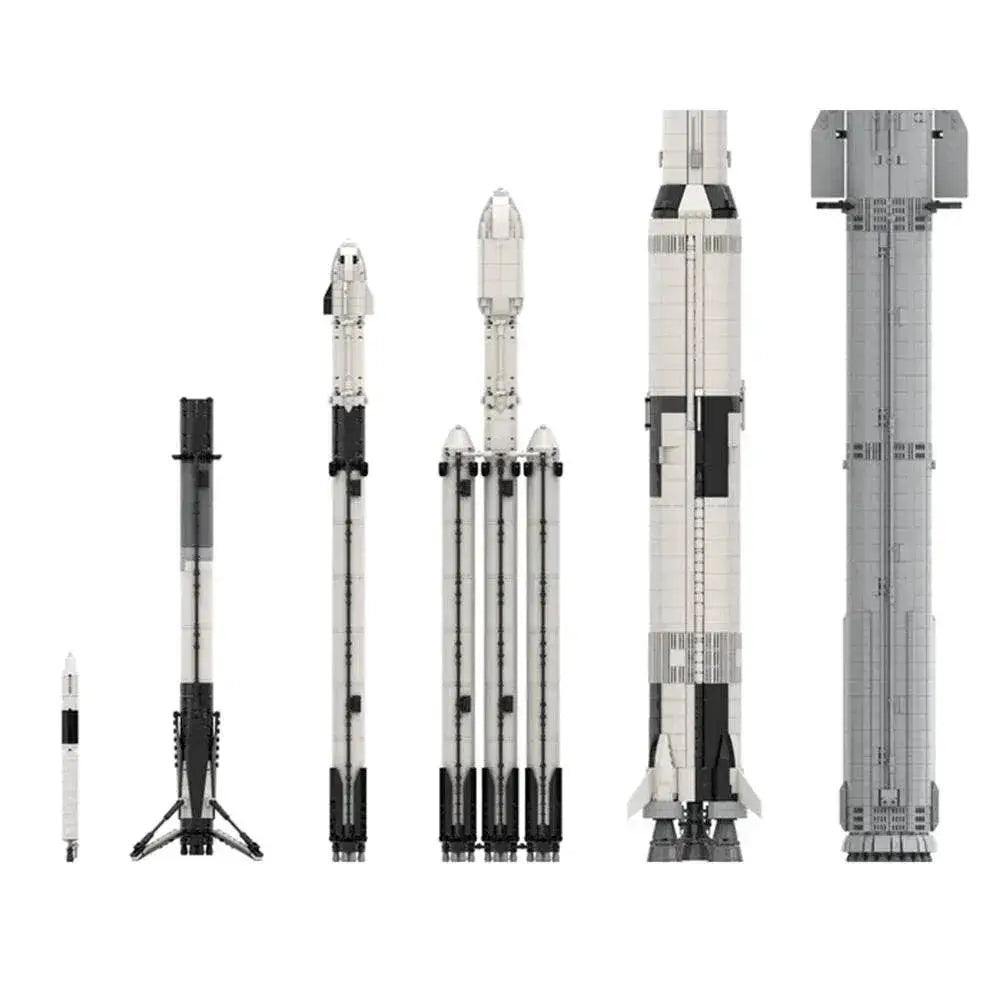  MOC Moc Saturn V Scale Rocket Building Blocks Educational Gift -  ToylandEU™
