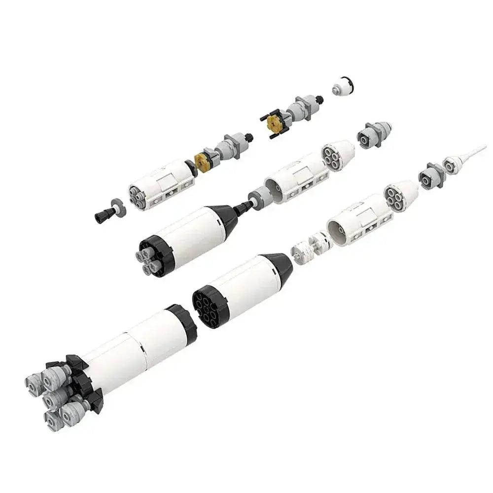  MOC Moc Saturn V Scale Rocket Building Blocks Educational Gift -  ToylandEU™