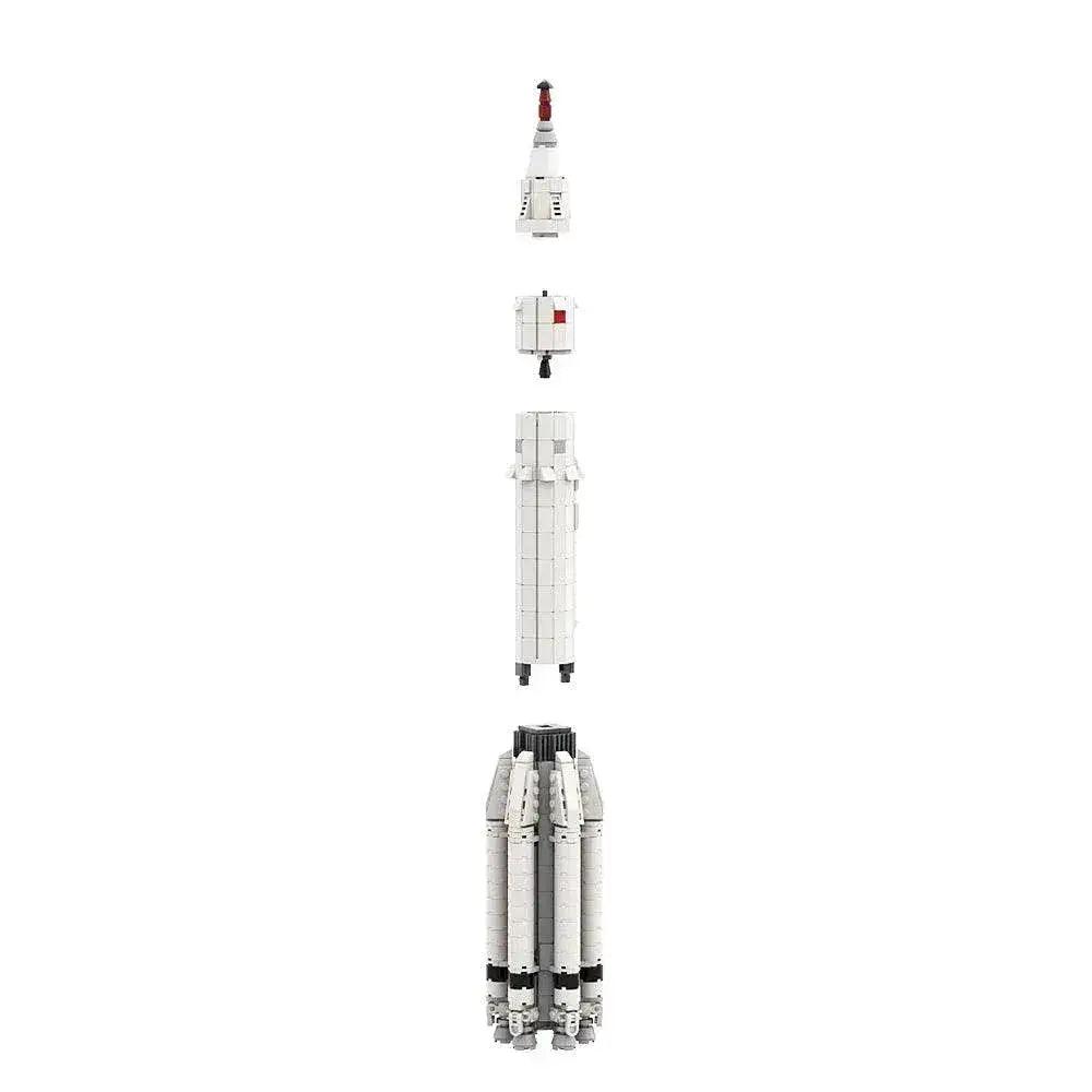  MOC Moc Saturn V Scale Rocket Building Blocks Educational Gift -  ToylandEU™