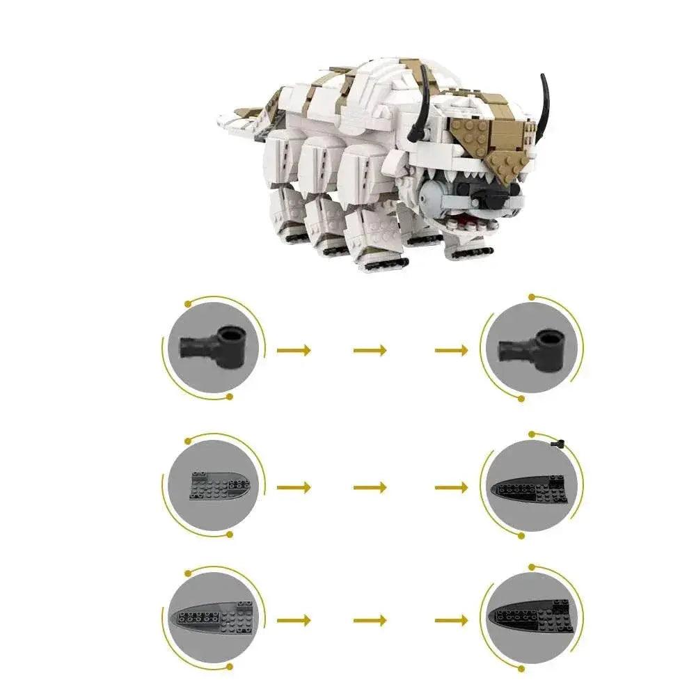  MOC Moc Sky Bison Appa Building Blocks Airbending DIY Model Gift -  ToylandEU™