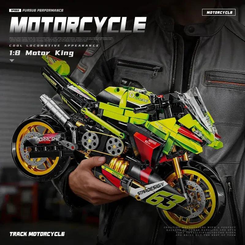  Motorcycle Building Blocks Model Kit For Biker Gift -  ToylandEU™