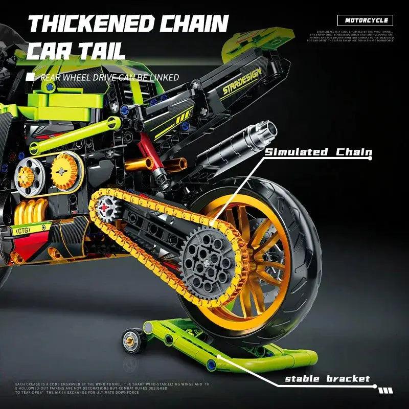  Motorcycle Building Blocks Model Kit For Biker Gift -  ToylandEU™