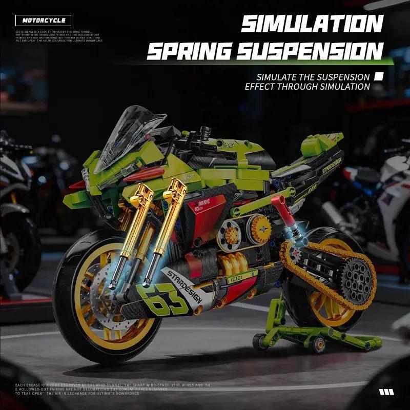  Motorcycle Building Blocks Model Kit For Biker Gift -  ToylandEU™