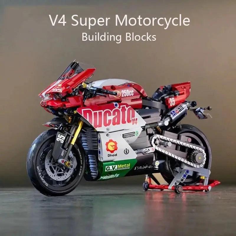  Motorcycle Building Blocks STEM Kit for Educational Fun -  ToylandEU™