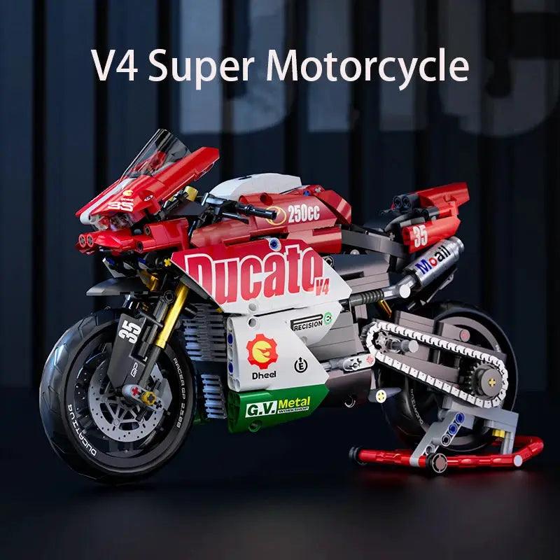  Motorcycle Building Blocks STEM Kit for Educational Fun -  ToylandEU™