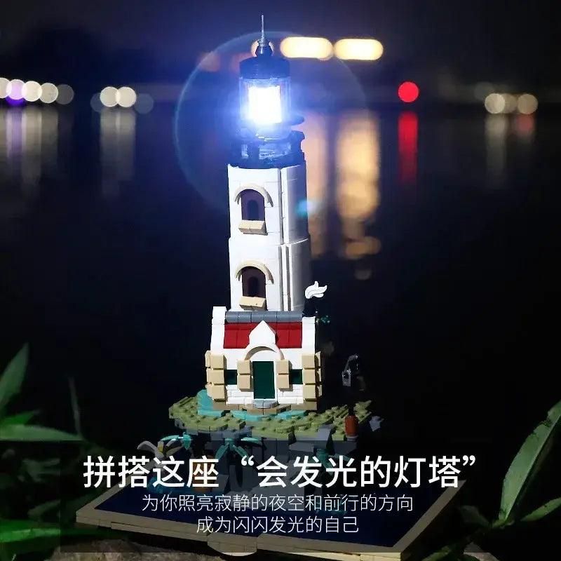  Motorised Lighthouse Building Blocks With LED Light Set -  ToylandEU™