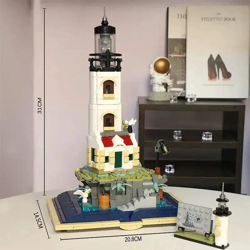  Motorised Lighthouse Building Blocks With LED Light Set -  ToylandEU™