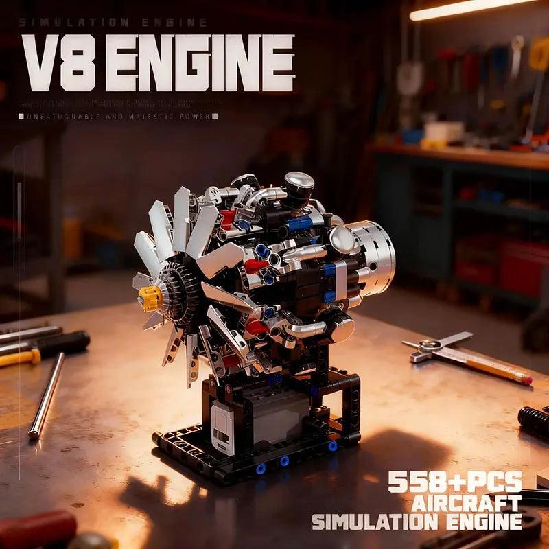  Motorized V8 Engine Building Block Set For Lego Fans -  ToylandEU™