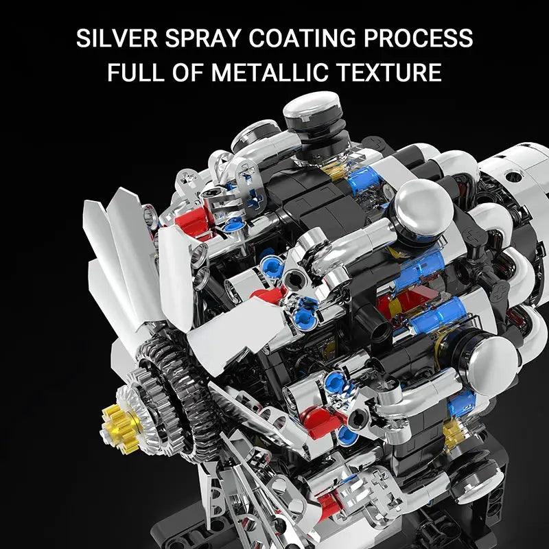  Motorized V8 Engine Building Block Set For Lego Fans -  ToylandEU™
