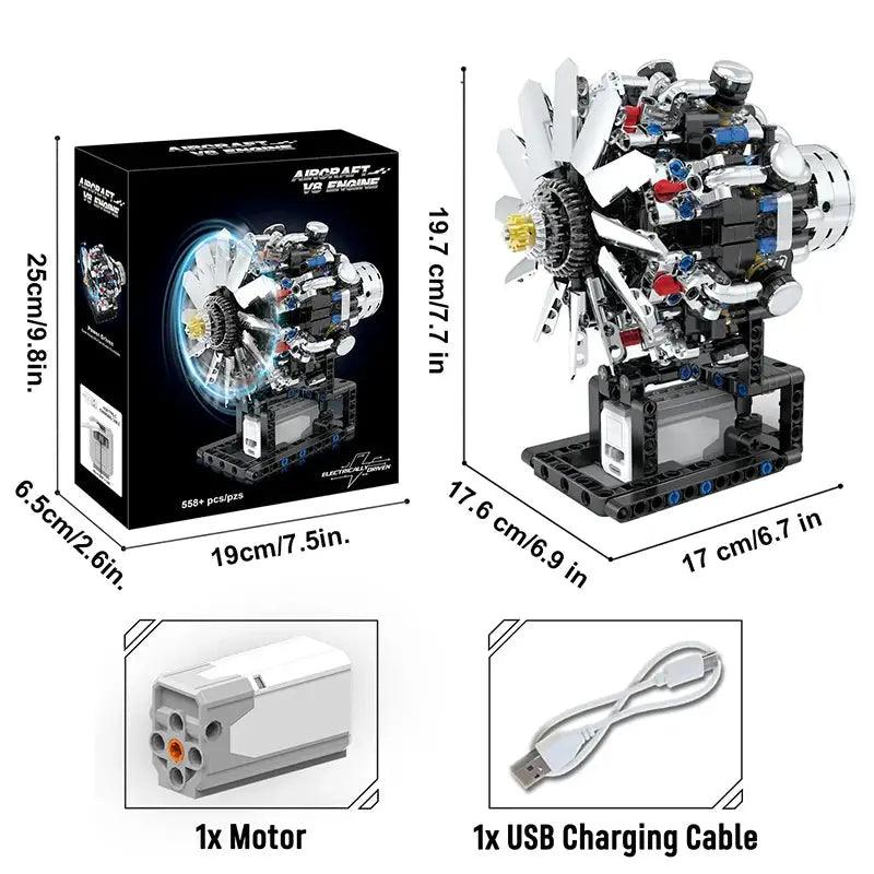  Motorized V8 Engine Building Block Set For Lego Fans -  ToylandEU™