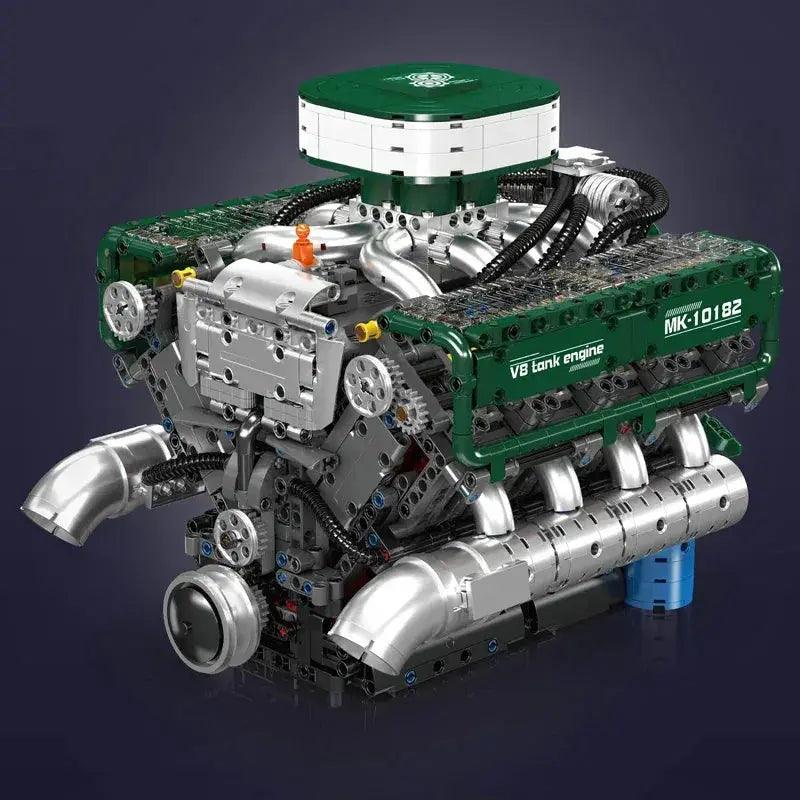  Motorized V8 Tank Engine Building Blocks Remote Control -  ToylandEU™