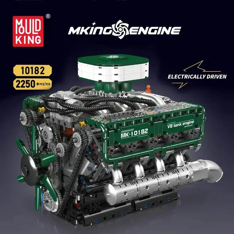  Motorized V8 Tank Engine Building Blocks Remote Control -  ToylandEU™