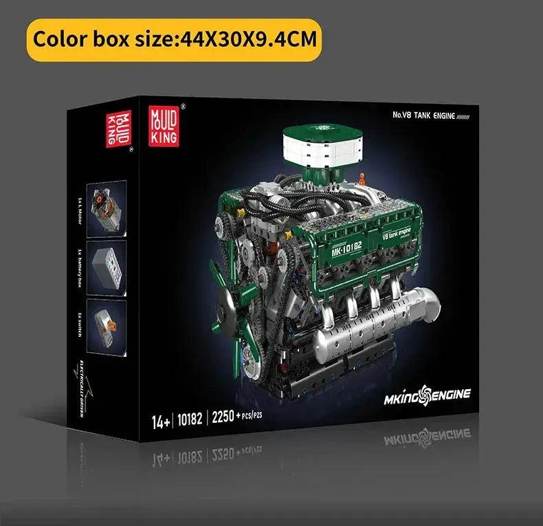  Motorized V8 Tank Engine Building Blocks Remote Control -  ToylandEU™