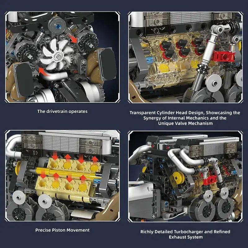  Mould King 10131 W16 Engine Lego Compatible Blocks Set -  ToylandEU™